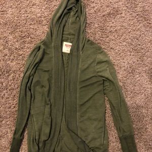 Olive green cardigan